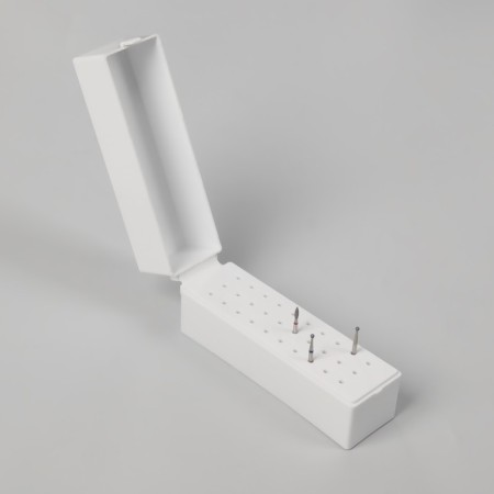 Organizer for cutters, 30 departments, 13 × 4 × 6.4 cm, in a cardboard box, white color-1
