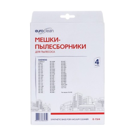 E-15/4 EuroClean bag synthetic for a vacuum cleaner, 4 pcs-2