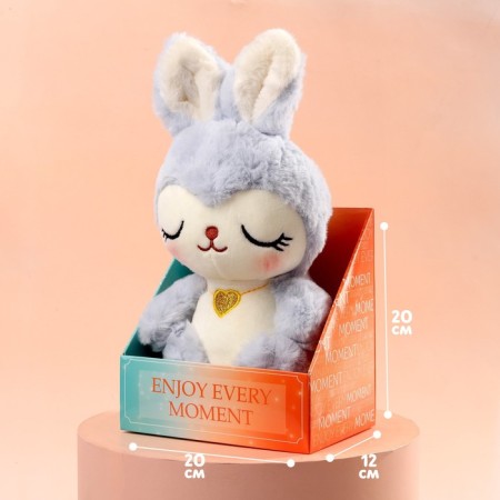 Soft toy Enjoy EVERY MOMENT, bunny, mix-4