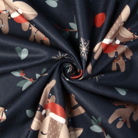 Plaid Ethel "Deer" 100x150cm, fleece-2