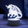 Speaker Lamp "Dragon" LED 7 USB/from white batteries 13x9.5x15.5cm Risalux