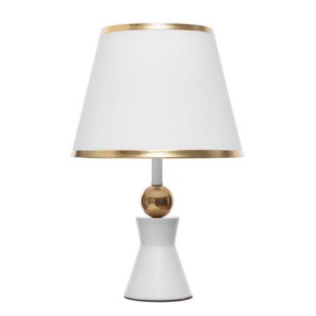 Ansi table lamp E27 40W white-gold 23x23x40 cm-5