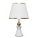 Ansi table lamp E27 40W white-gold 23x23x40 cm