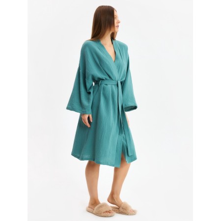Women's robe KAFTAN BASIC p. 44-46, green-3