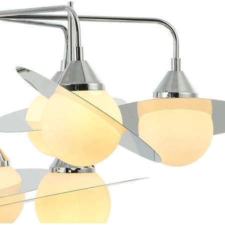 Saturn 9xg9 LED 5W chandelier, size 90x90x69.5-86 cm, chromium color-2