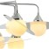 Saturn 9xg9 LED 5W chandelier, size 90x90x69.5-86 cm, chromium color