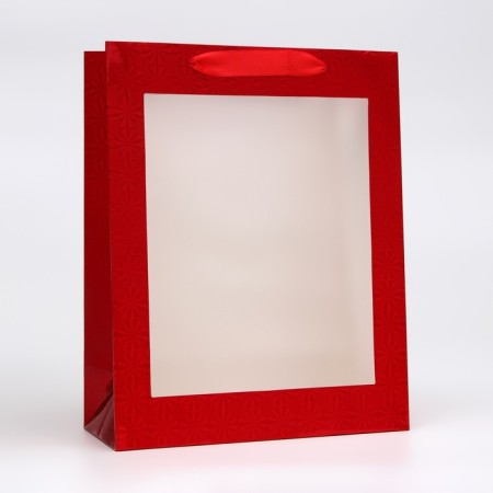 Packet Holography with a window, "red", m 32 x 25.5 x 11 cm