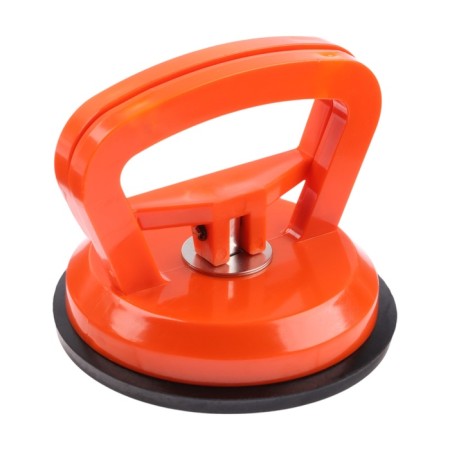 Vacuum suction cup for gluing glasses in the car, D 12 cm, orange