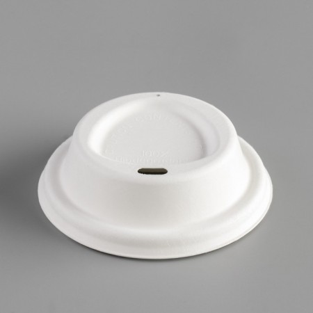 A lid for a glass of sugarcane "White" diameter 80 mm-2