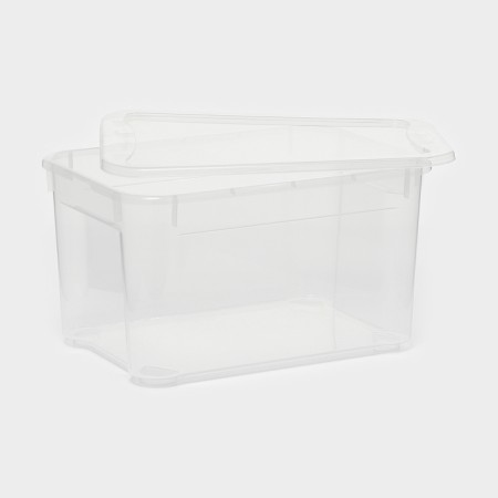 Storage box with the Crystal XS Plus lid, 16 l, 38.9 × 27.5 × 21.5 cm, the color is transparent-2