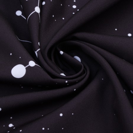 Noteurno curtain set 145x260cm-2pcs, black, Gabardin, p/e 100%-2