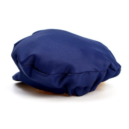 Cartuz for a boy, Gabardin, head girth 54-57 cm, blue color, mix flower-2