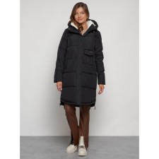 Coat insulated winter female, size 46, black color