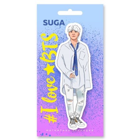 BTS. Suga. Figure magnetic laying