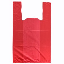 Package Polyethylene T -shirt 30 +16 x 50 cm, 18 μm, red 