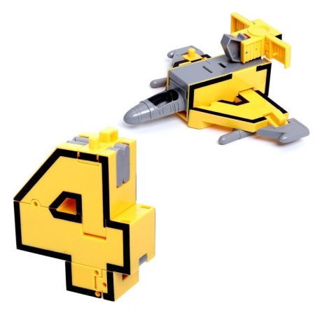 Set of robots "Robo numbers 0 - 9", transformed, 10B1-5