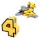 Set of robots "Robo numbers 0 - 9", transformed, 10B1