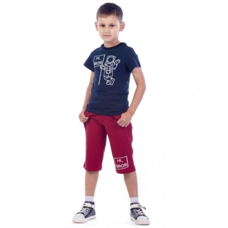 Children's costume Hi Bro !!!, height 98 cm, dark blue color-4