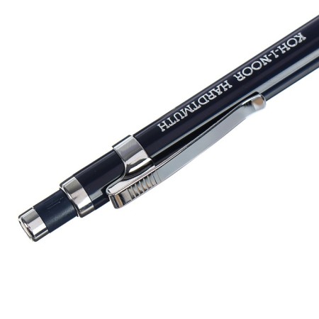 Mechanical pencil 0.7 mm Koh-I-Noor 5055/7 Mephisto Profi, flu, blue ring, clip-2