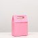 Box package with a handle, pink, 19 x 14 x 8 cm