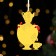 Christmas tree decoration "Samovar", MDF, 7x11 cm