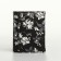 Women's wallet on the button, black color