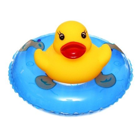 Toy Water Hill for playing the bathroom, designer, set on suction cups "Duck water park"-11