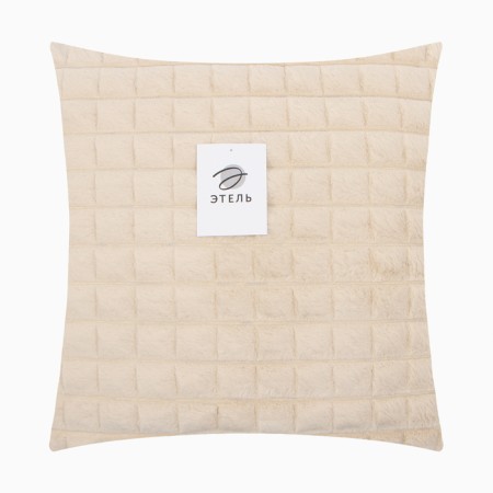 Pillowcase decorative Ethel Beige color 43x43 cm, welsom, polyester-5