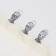 Curtain for curtains "shell", 32 × 16 mm, 6 pcs, silver color