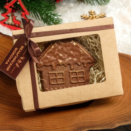 Chocolate figure gingerbread house, 80 g