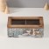 Casket Wood 2 divisions "Deer at the snowy house" 9.2x18x7 cm