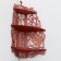 Iconostasis No. 11, color red tree, 61x18x39 cm