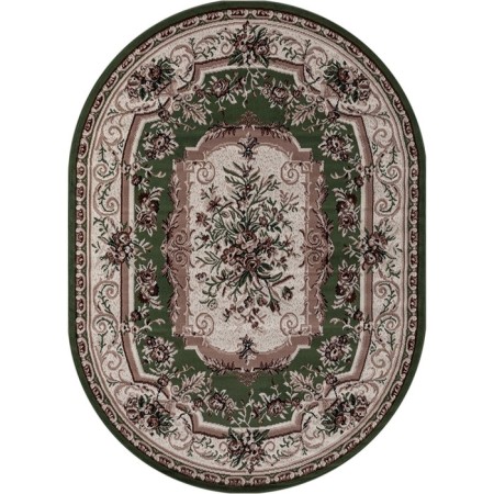 Oval Merinos Gavana carpet, size 150x190 cm, color Green