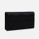 Women's wallet on the button, black color