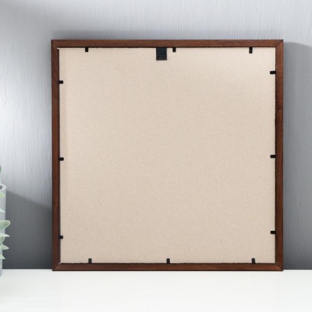 Photo frame wood 30x30 cm walnut (plastic screen)-2