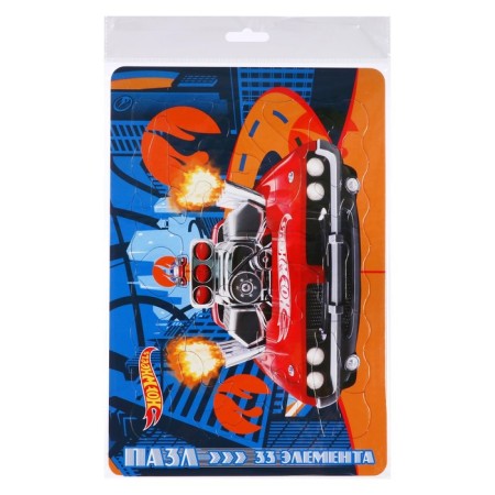 Puzzle in Hot Wheels frame, 33 elements-1