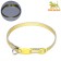 A collar with a reflective prostrate "Neon", 34 x 1 cm, a mix of flowers