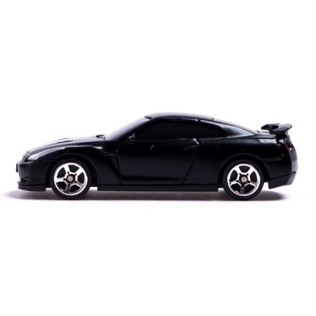 Metal machine Nissan GT-R (R35), 1: 64, black matte color-1