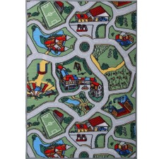 Palace Print Lunapark, 200x250 cm, green color, polyamide
