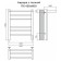 Terminus heated towel rail "Aurora" P6, 450x600 mm, on the right, Black Muars