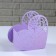 Kashpo wooden "Openland heart", lilac, 18 × 8.6 × 14 cm