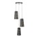 Lamp Bayerlux "Plaza" 3he27 40W Black gold 30x30x24-90cm