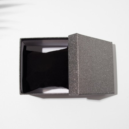 Gift box for bracelet/clock "Shine", 9 × 9, black color-2