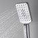 Shower watering can Wasserkraft A126, 3 modes, ABS plastic, chrome