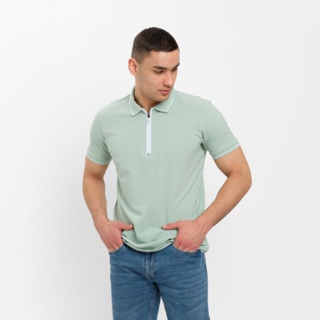 T-shirt (Polo) Male Minaku Regular Fit: Olive color, river 52