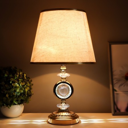Board lamp with backlight "Rundy" E27 40W gold 24x24x41 cm-1