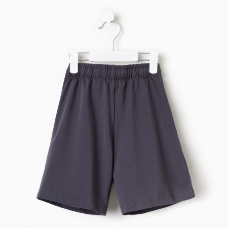 Set for a boy (T -shirt, shorts) minku white color/graphite, height 128-11