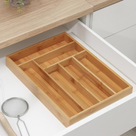 Tray for cutlery of the bamboo forest, 37 × 26 × 4 cm, 6 cells-1