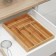 Tray for cutlery of the bamboo forest, 37 × 26 × 4 cm, 6 cells
