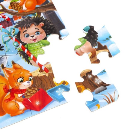 Puzzle "We celebrate the New Year", 35 details-2